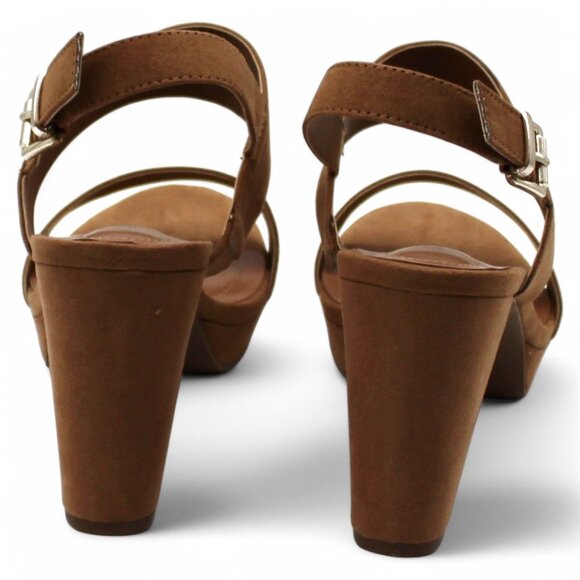 Jazminn Womens Faux Suede Ankle Strap Slingback Sandals - Picture 6 of 8